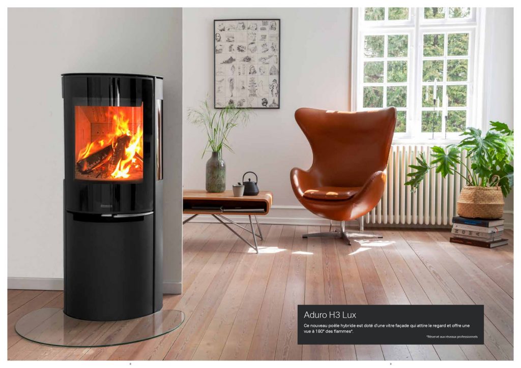 Poêle à Bois Aduro H1 Hybride 7 Kw